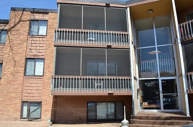 Sunny second floor unit with screen porch. No long hallways to walk.