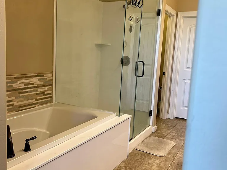 Master Bathroom - Standup shower and Bathtub