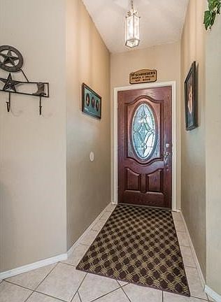 The foyer entry invites you inside the home.
