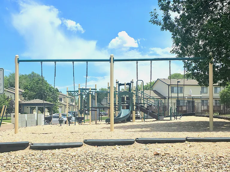Community play ground right behind townhome