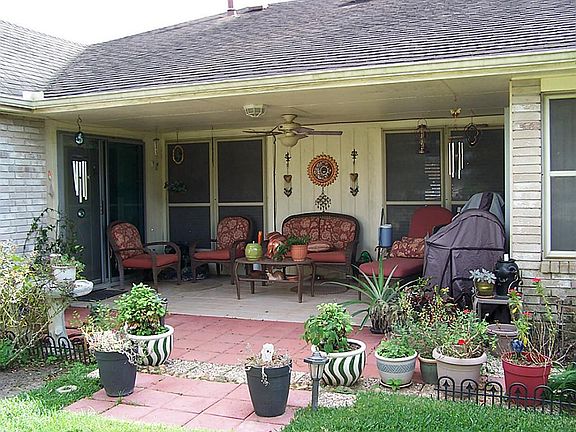 Covered extended patio.