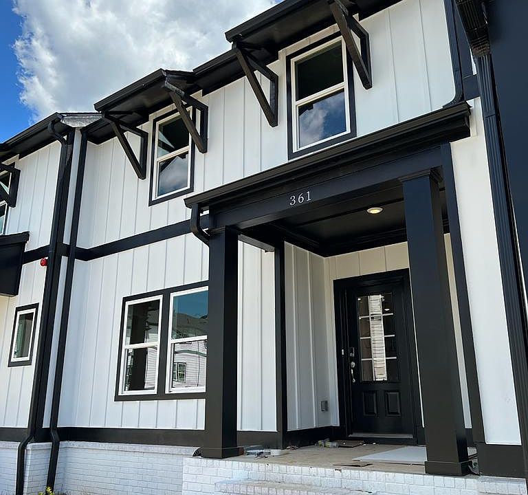 Front view with porch