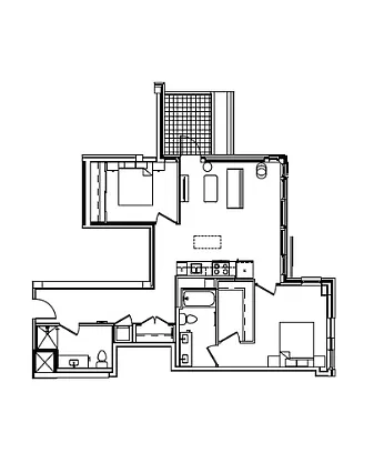 Floor plan B12B