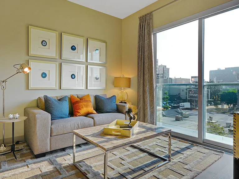 Large windows let in lots of natural light