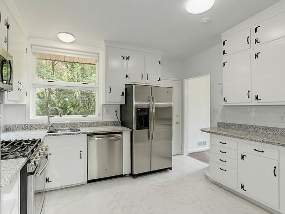 Kitchen with stainless appliances