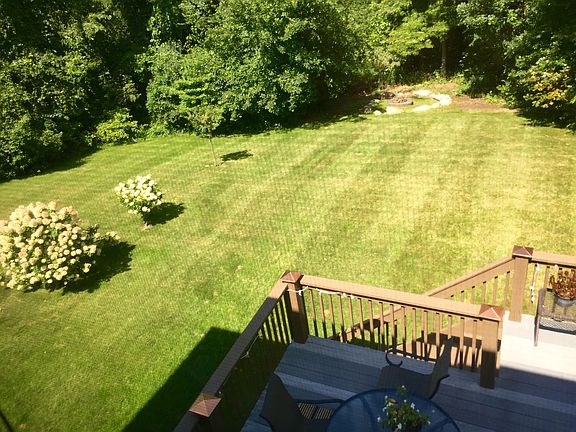 Deck, big yard, & fire pit