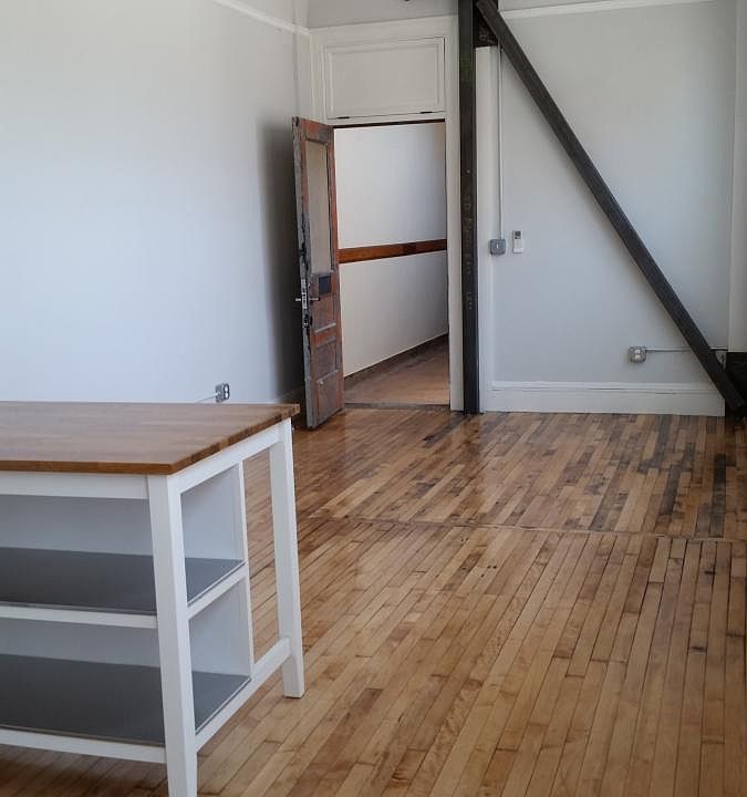 open loft style kitchen and living area