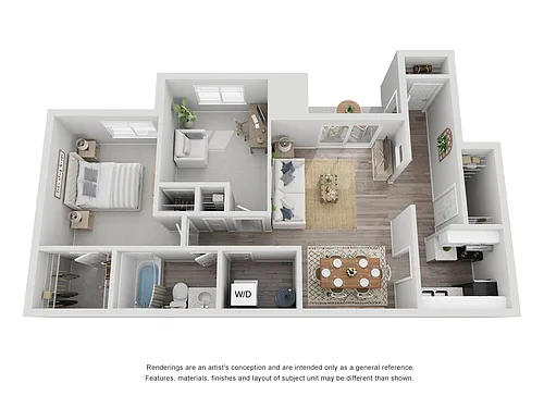 Floor plan 2 x 1 LOWER
