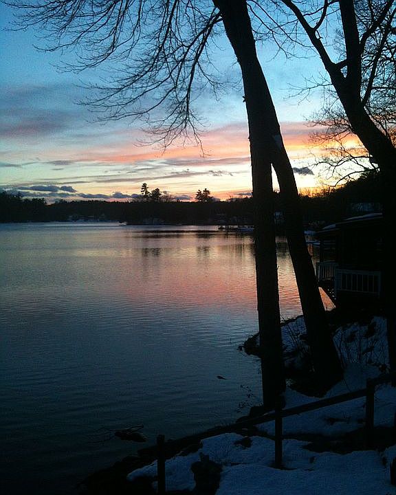 Sunset from deck 