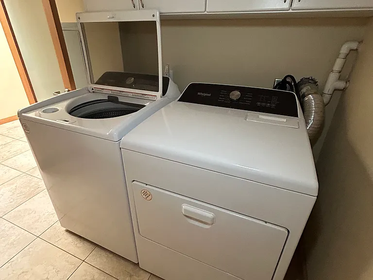 New washer and dryer included