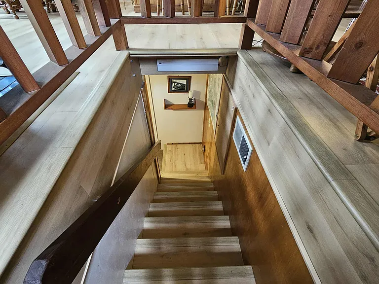 Stairs to third floor