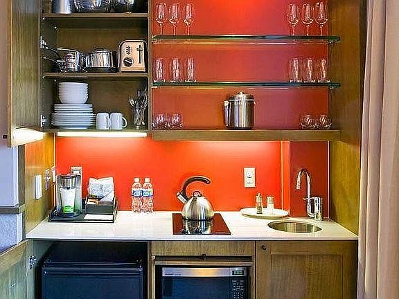 Fully stocked kitchen