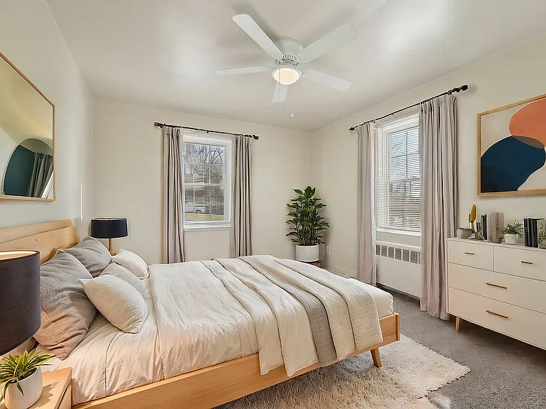 Embrace tranquility in this beautifully designed bedroom, where comfort meets elegance.
