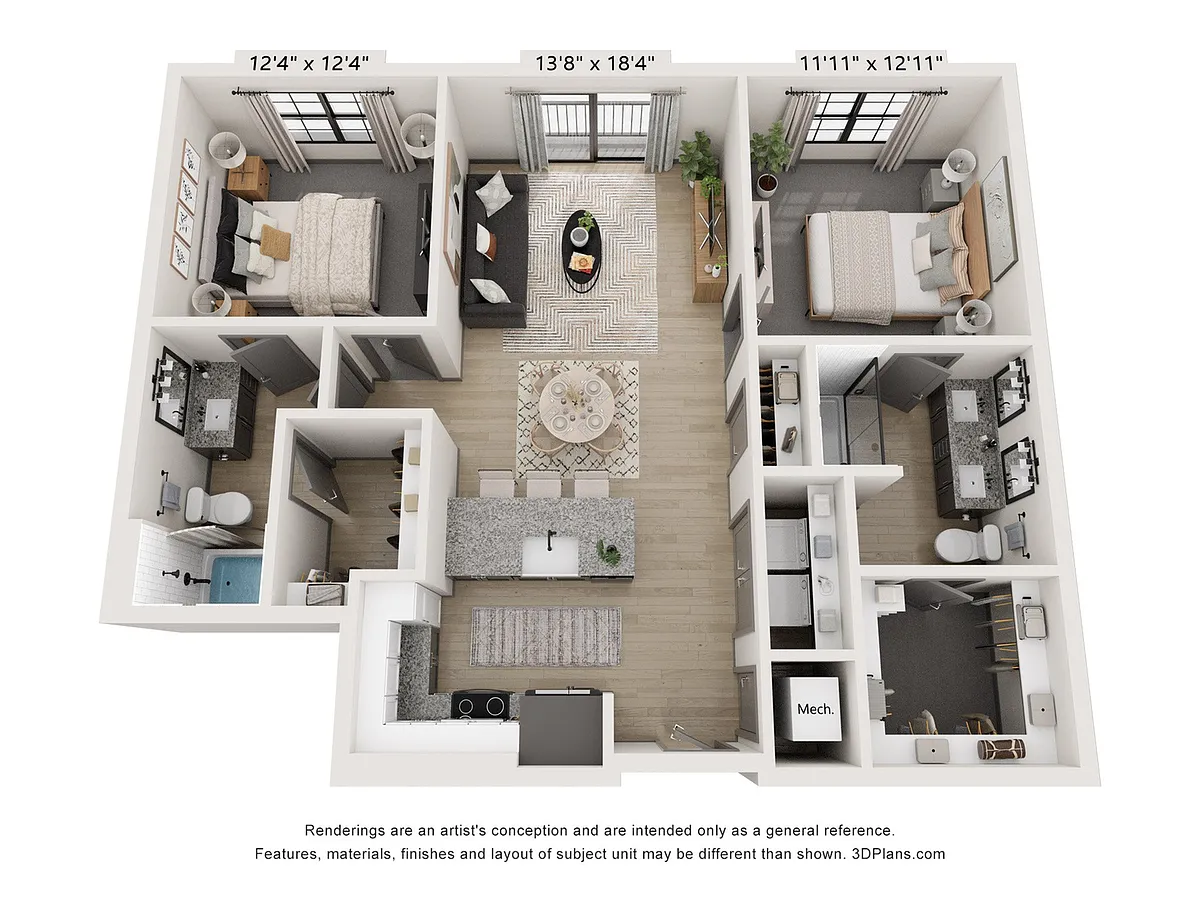 Floor plan B2A