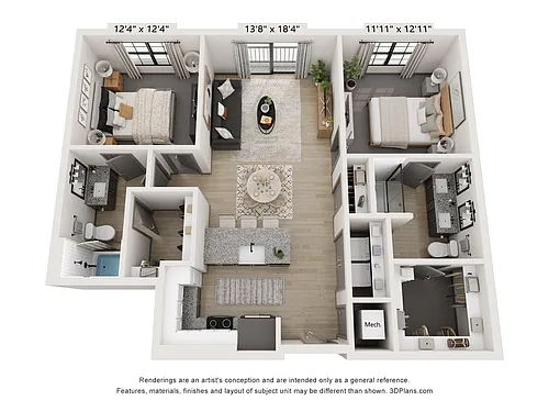 Floor plan B2A