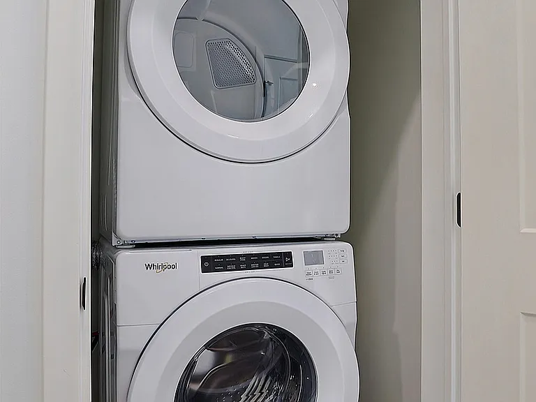 In-home washer and dryer for everyday convenience.