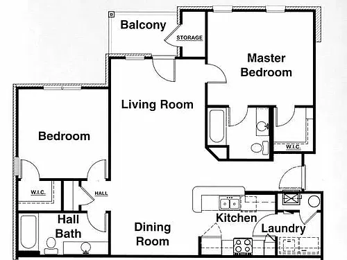 Floor plan 2X2