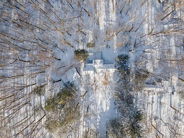 Drone shot of house