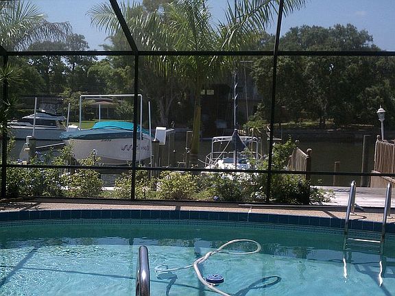 pool area showing boats