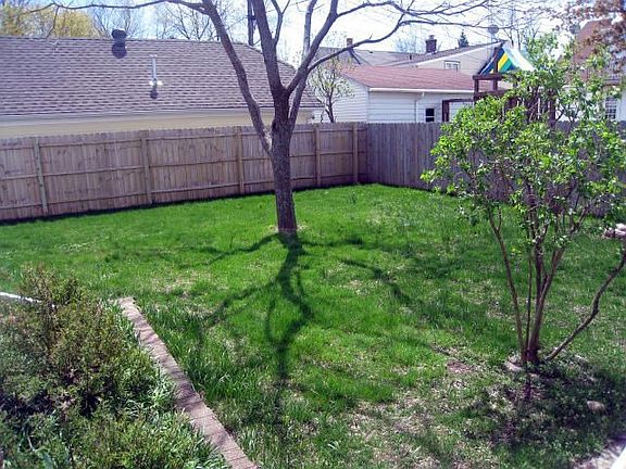 Fenced yard