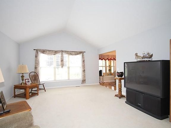 Living Room with vaulted ceiling