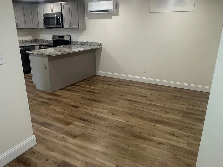 View of Living Room from bathroom
