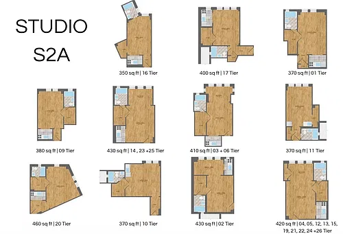 Floor plan STUDIO - S2A