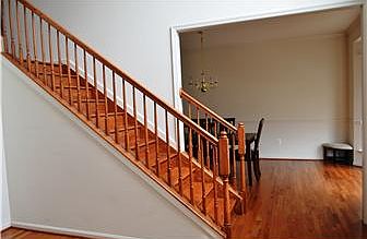 Gleaming hardwood floors