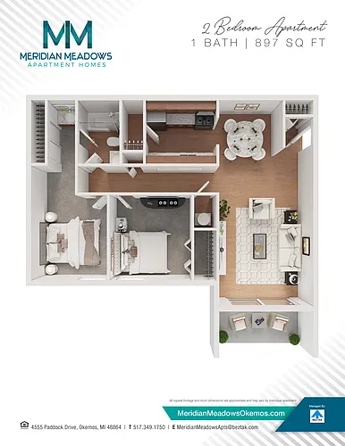 Floor plan 2 Bedroom