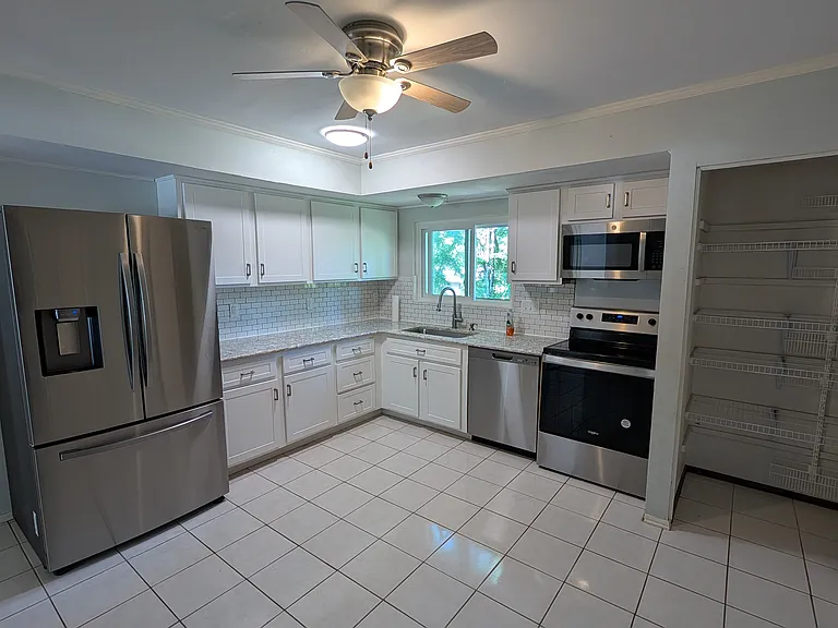 Kitchen toward backyard