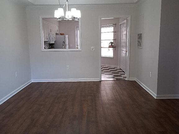living room and dining area