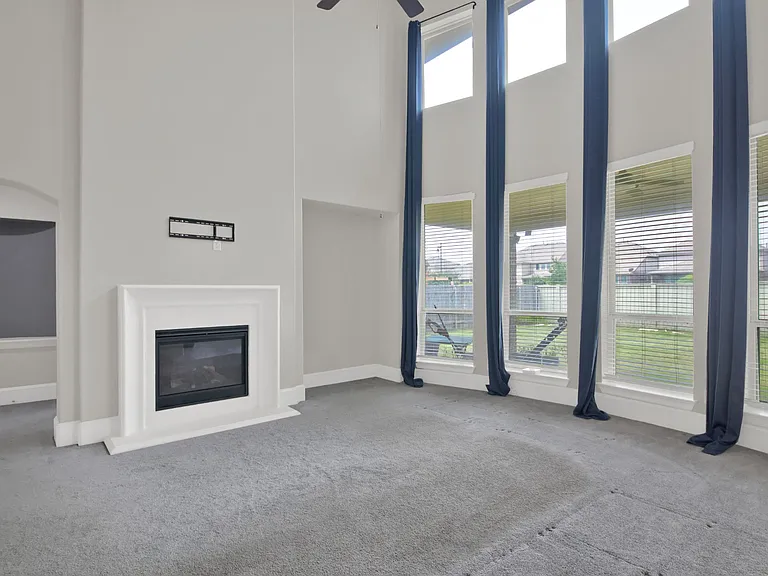 Living room with Gas fireplace