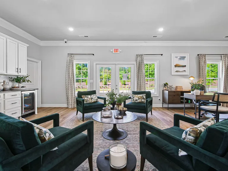 Clubhouse living room with ample seating
