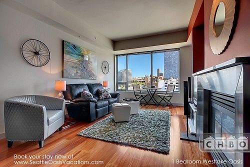 Open floor plan and large windows