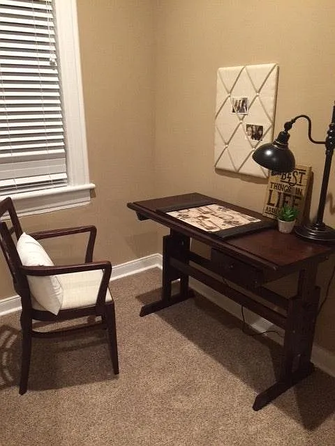 Office nook off of bedroom.