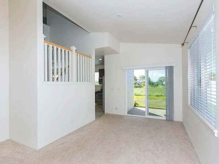 Living room to back yard.