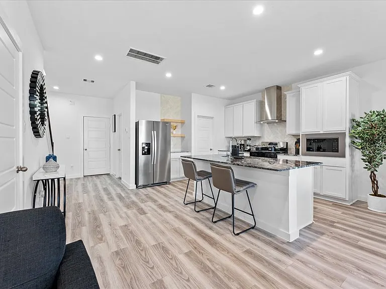 Open plan kitchen