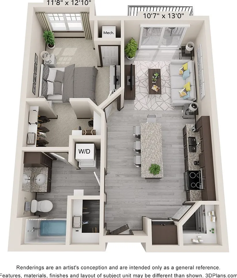 1 Bedroom/1 Bathroom Brand-New Apartment — Photo 1