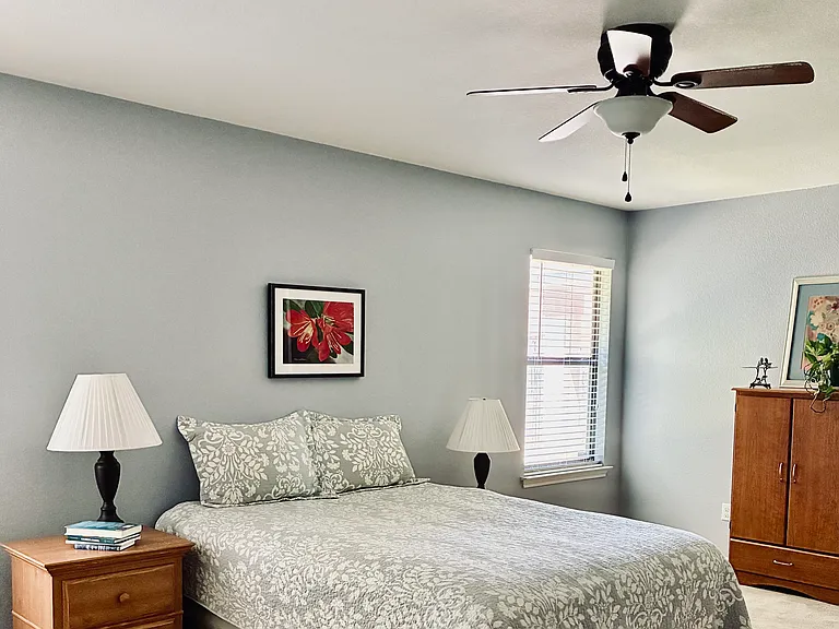 Primary bedroom with attached bath