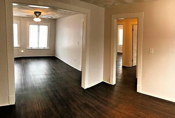 Living room and dining room