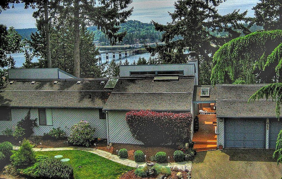 Front with Fox Island Bridge View