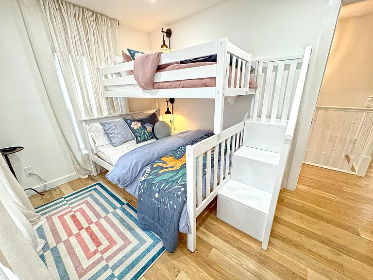 Bedroom #2 with bunk bed - full on bottom, twin on top