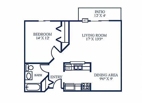 Floor plan One Bedroom