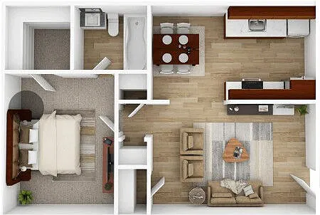 Floor plan 1X1