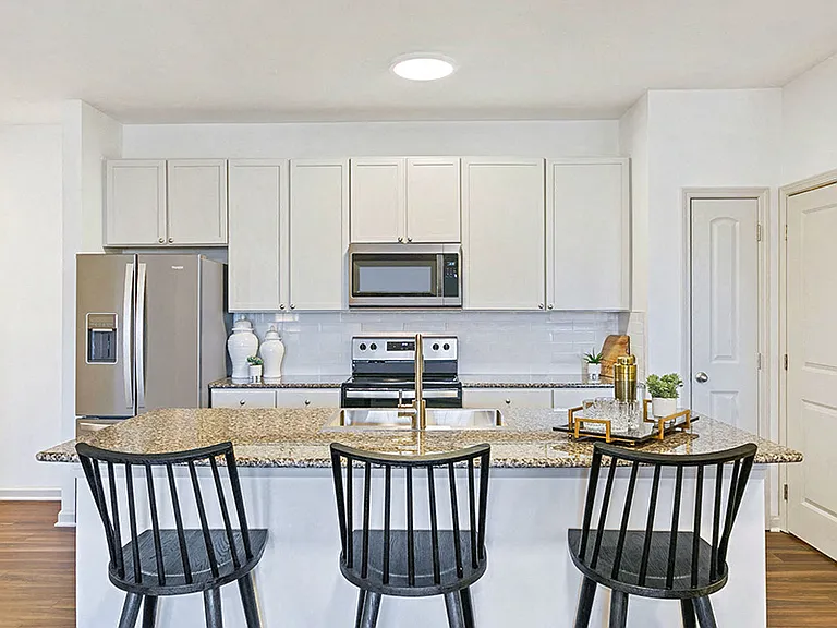Beautifully upgraded kitchens with stainless steel appliances