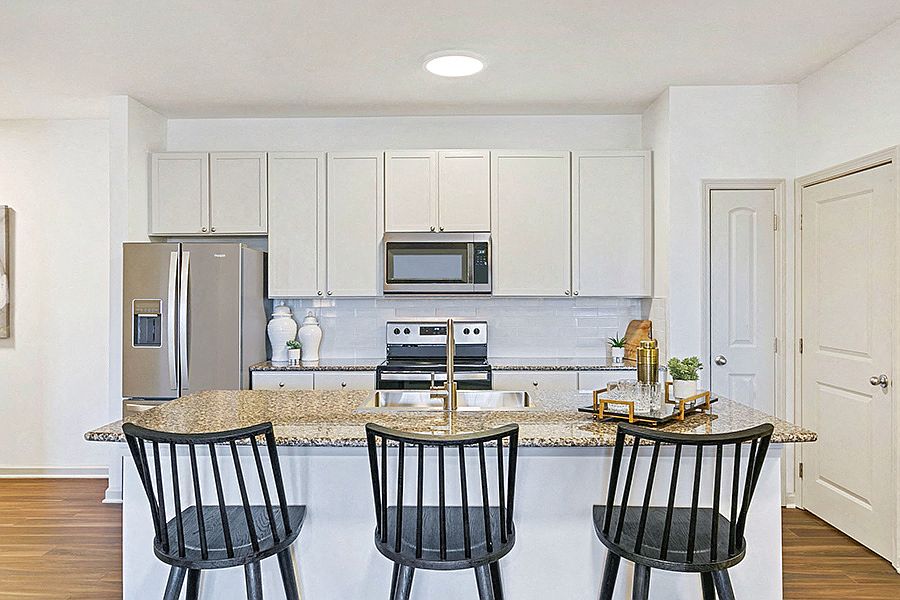 Beautifully upgraded kitchens with stainless steel appliances