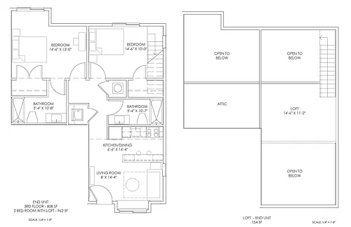 Floor plan Showalter Loft