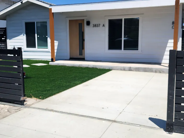 Front of Property with own private driveway