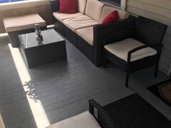 Covered front porch.