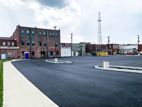 1st Street parking lot.